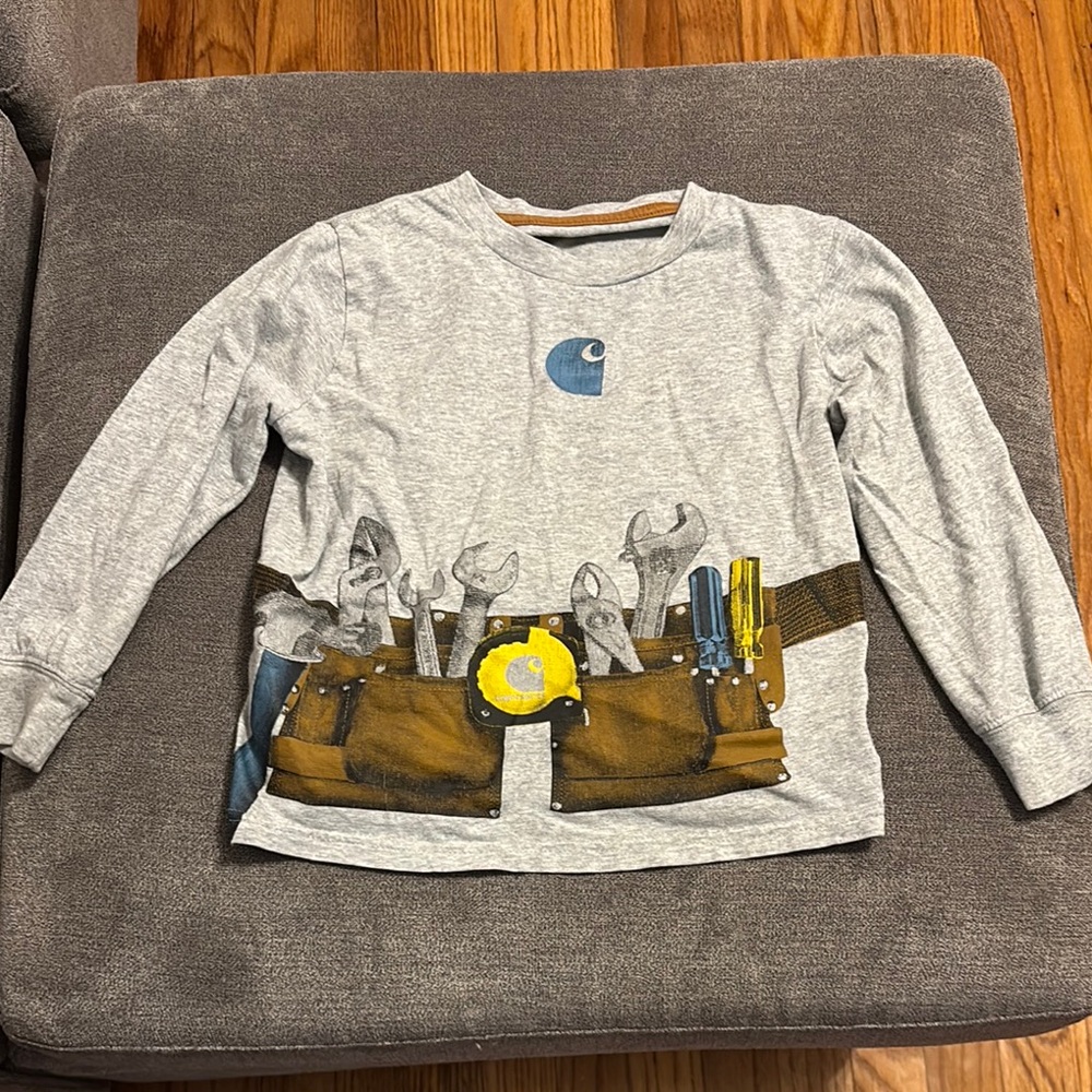 Carhartt Gray and Brown Long Sleeve Tees